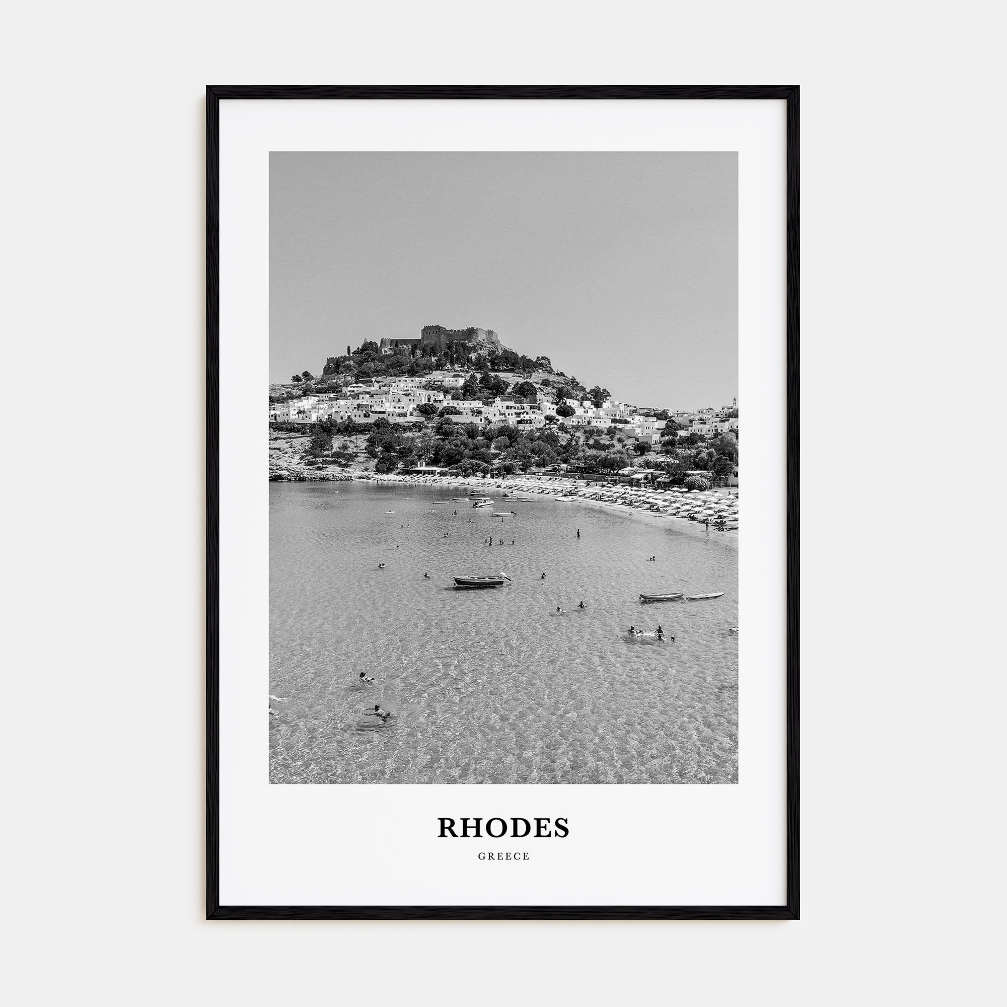 Rhodes Portrait B&W Poster