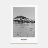 Rhodes Portrait B&W Poster