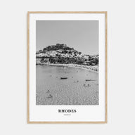 Rhodes Portrait B&W Poster