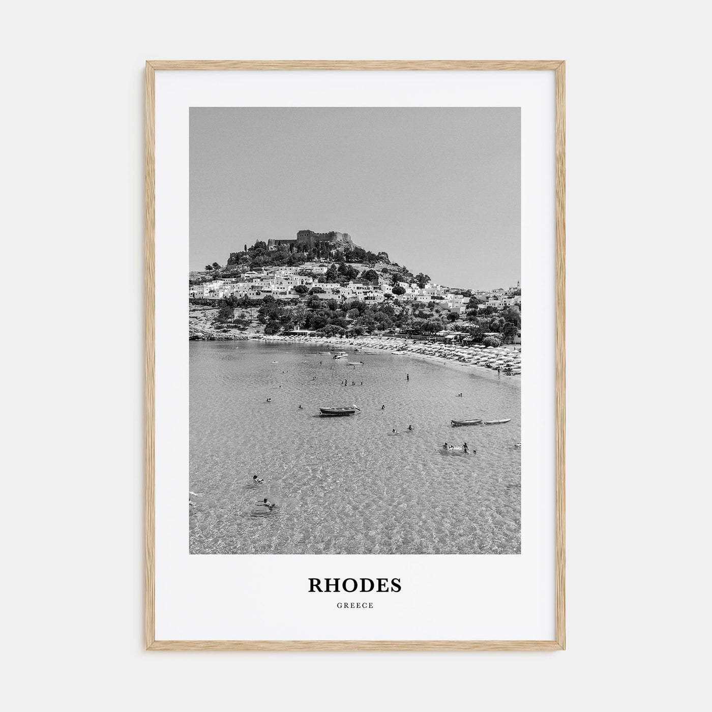 Rhodes Portrait B&W Poster