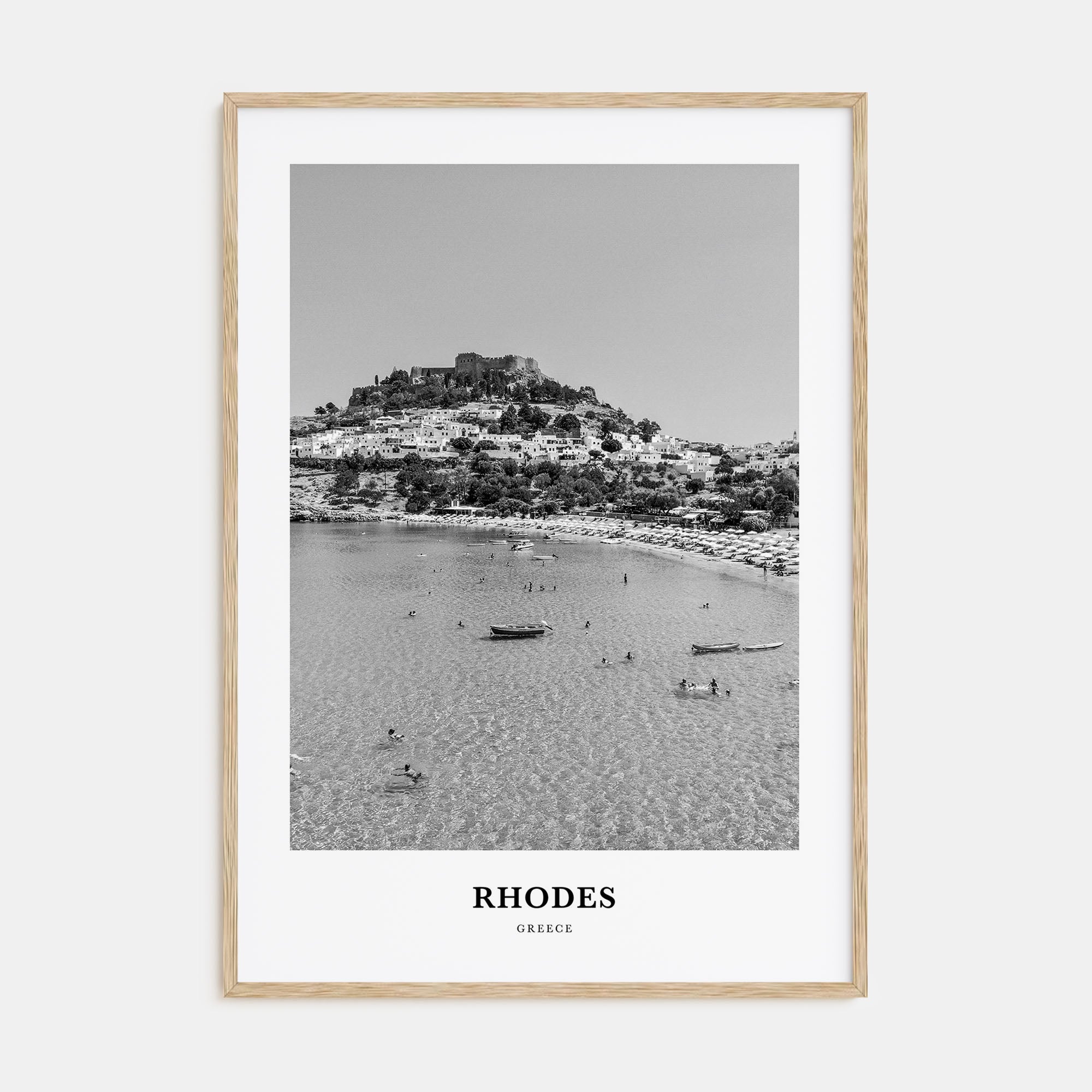 Rhodes Portrait B&W Poster