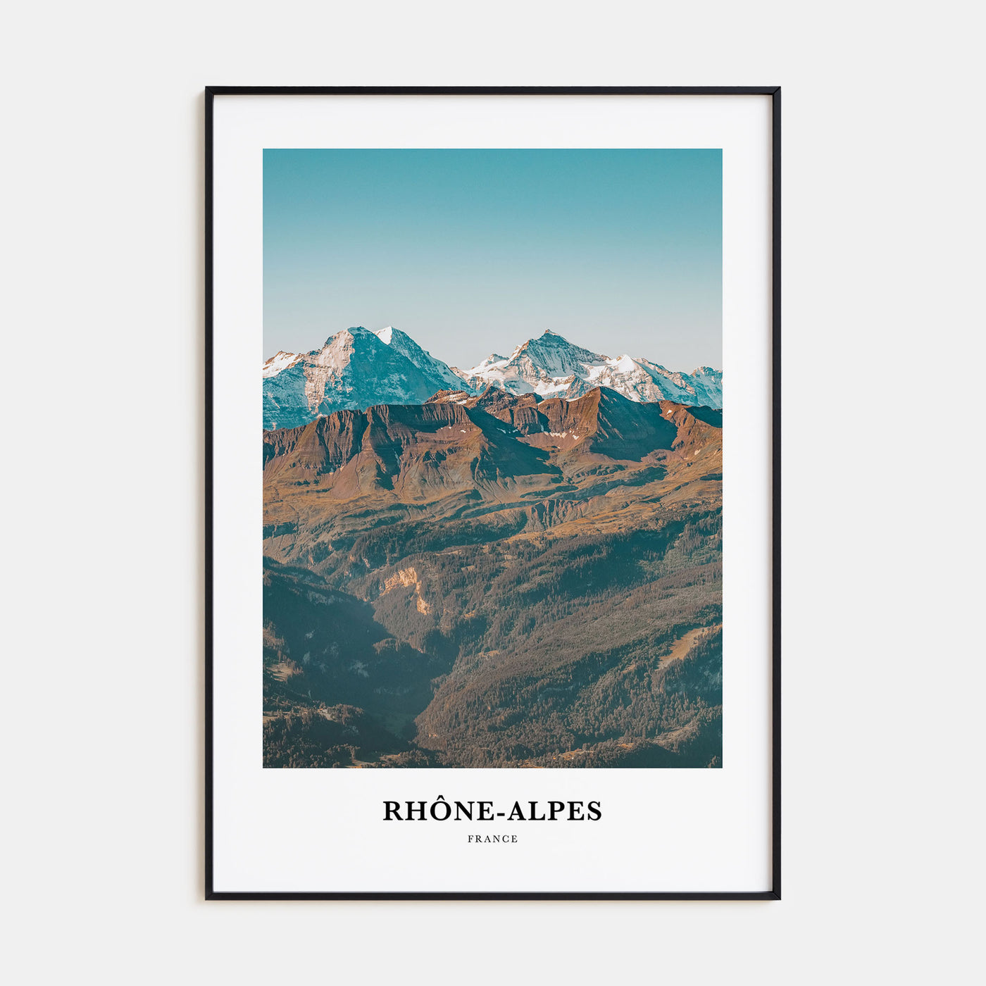 Rhône-Alpes Portrait Color Poster