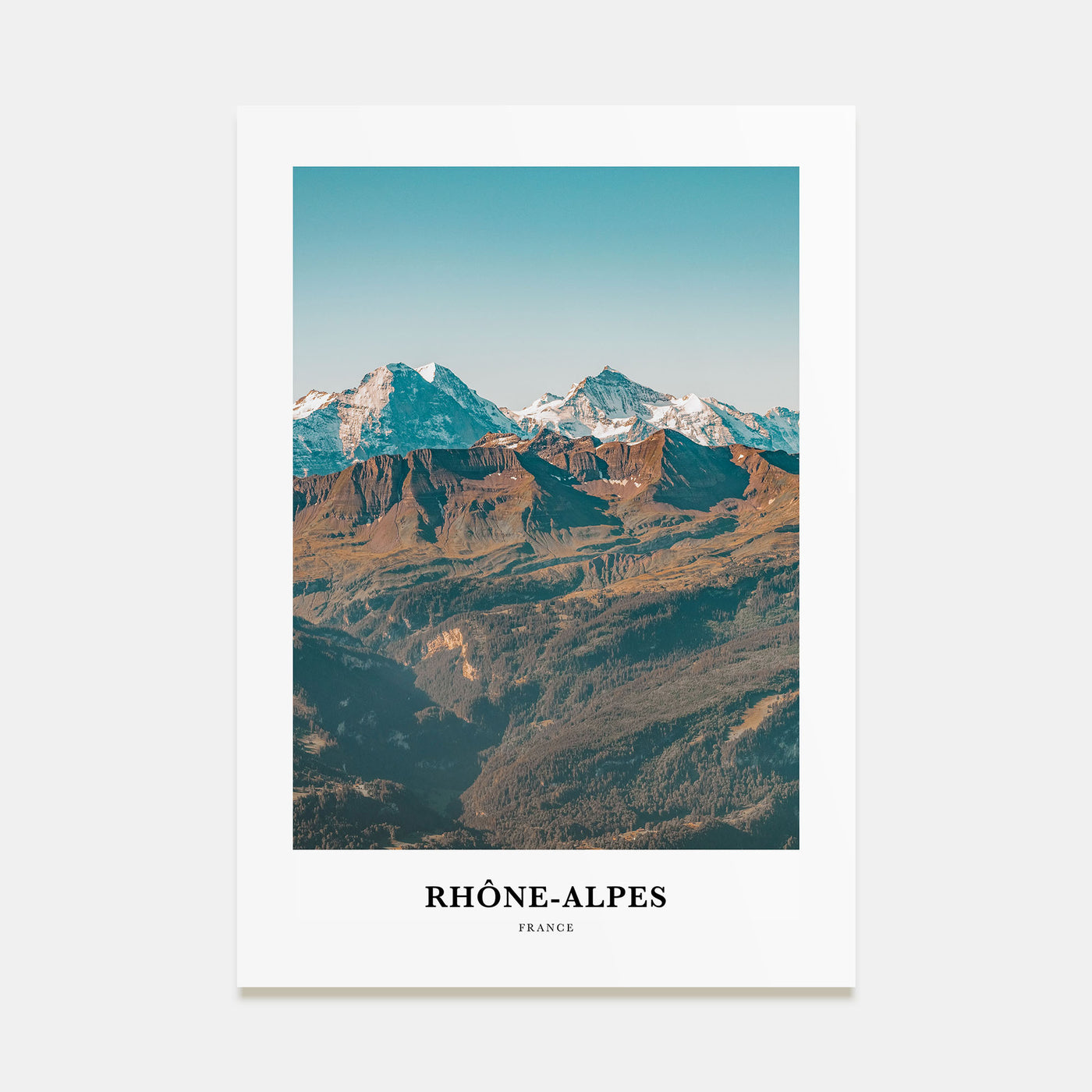 Rhône-Alpes Portrait Color Poster