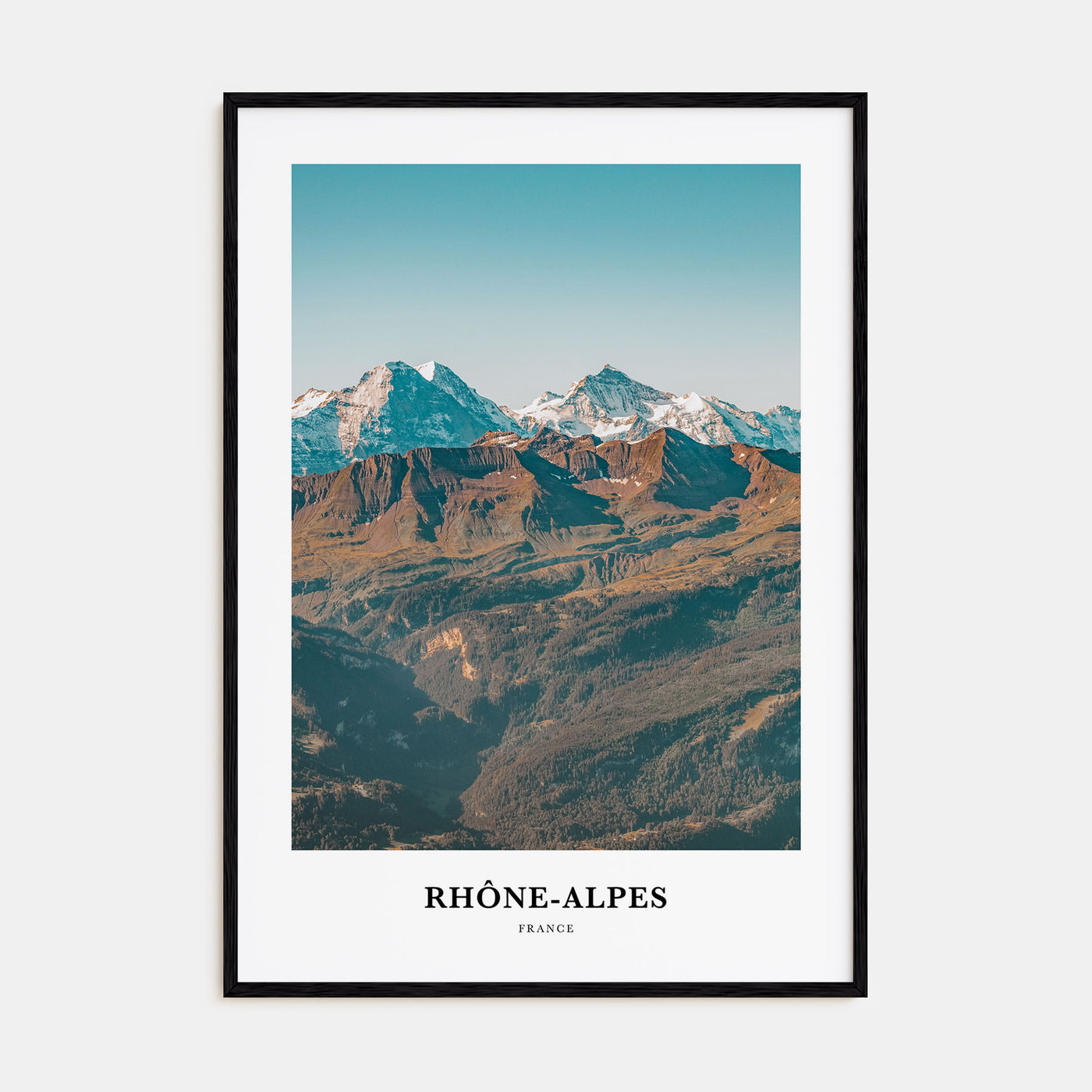 Rhône-Alpes Portrait Color Poster