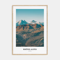 Rhône-Alpes Portrait Color Poster