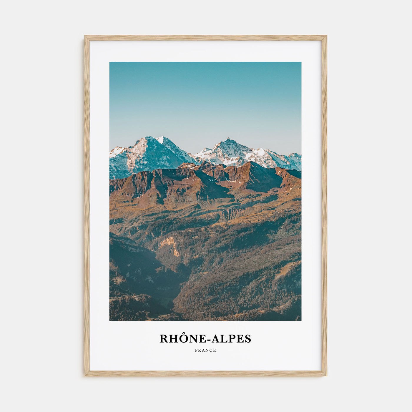 Rhône-Alpes Portrait Color Poster