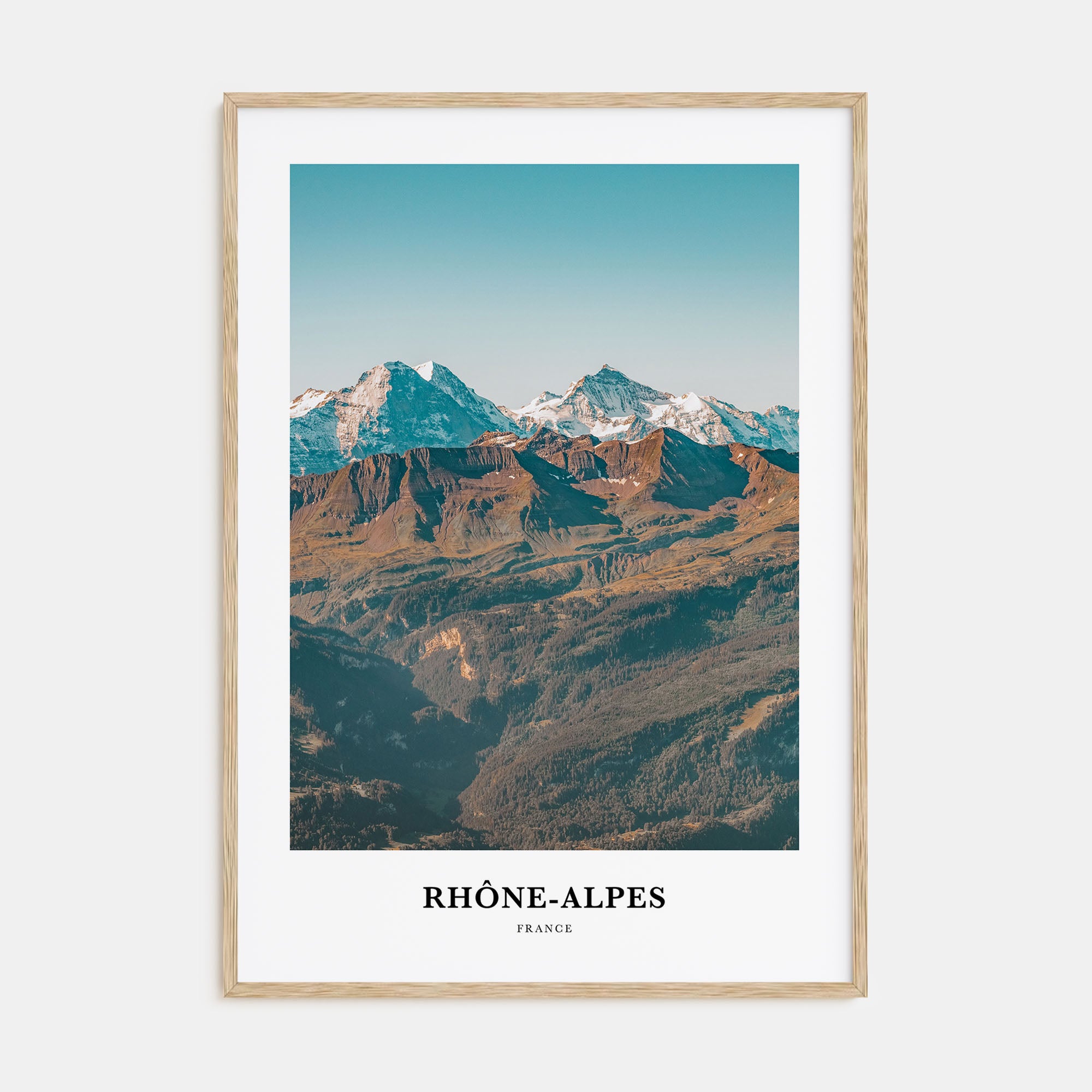Rhône-Alpes Portrait Color Poster