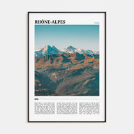 Rhône-Alpes Travel Color Poster