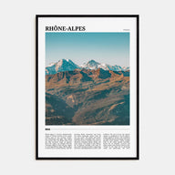 Rhône-Alpes Travel Color Poster