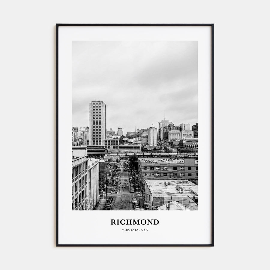 Richmond Portrait B&W No 1 Poster
