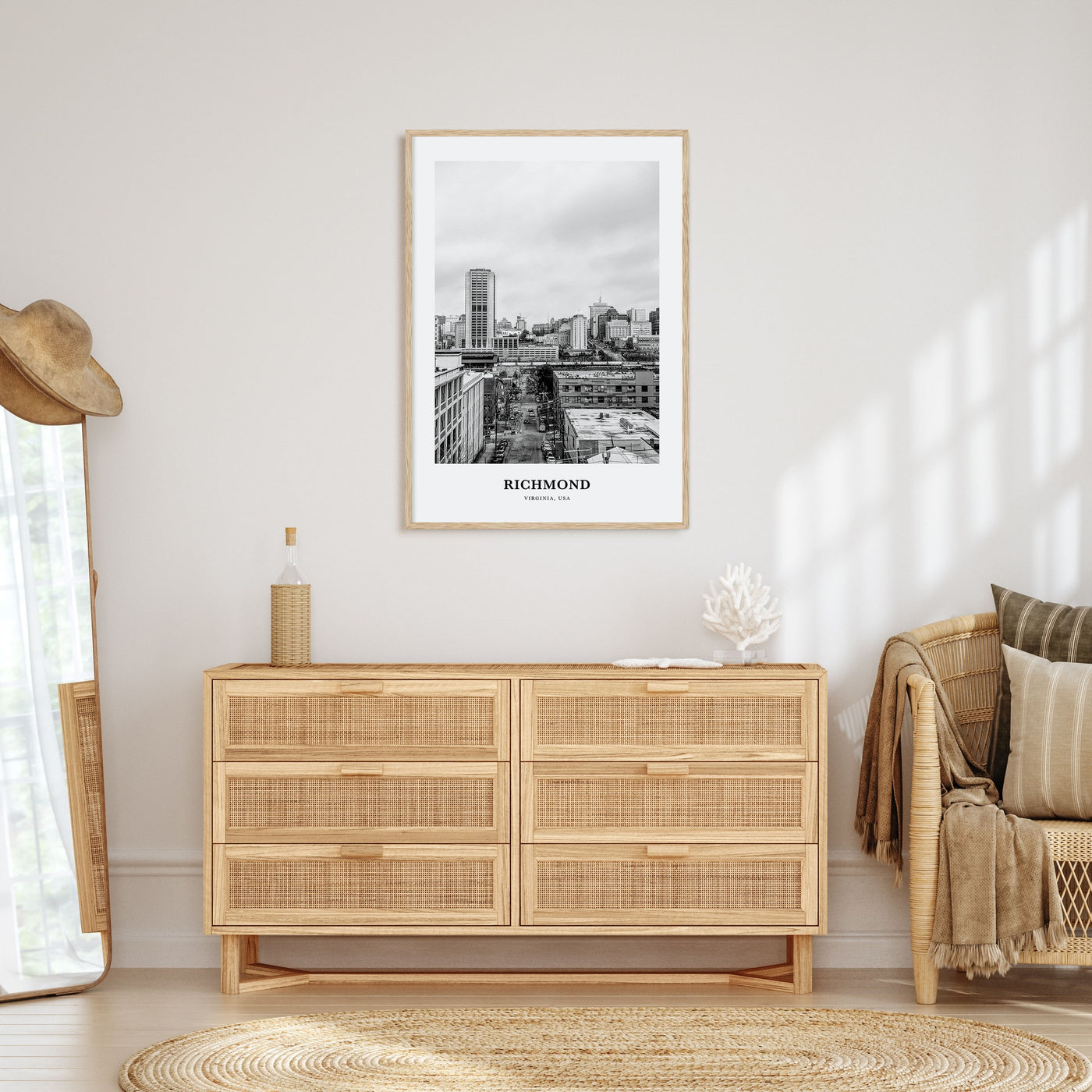 Richmond Portrait B&W No 1 Poster