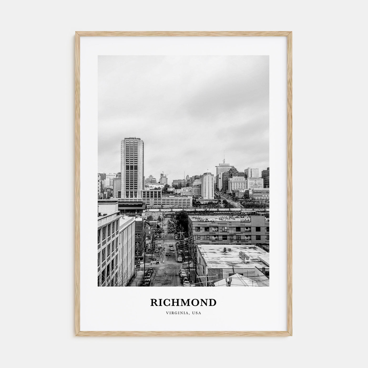 Richmond Portrait B&W No 1 Poster