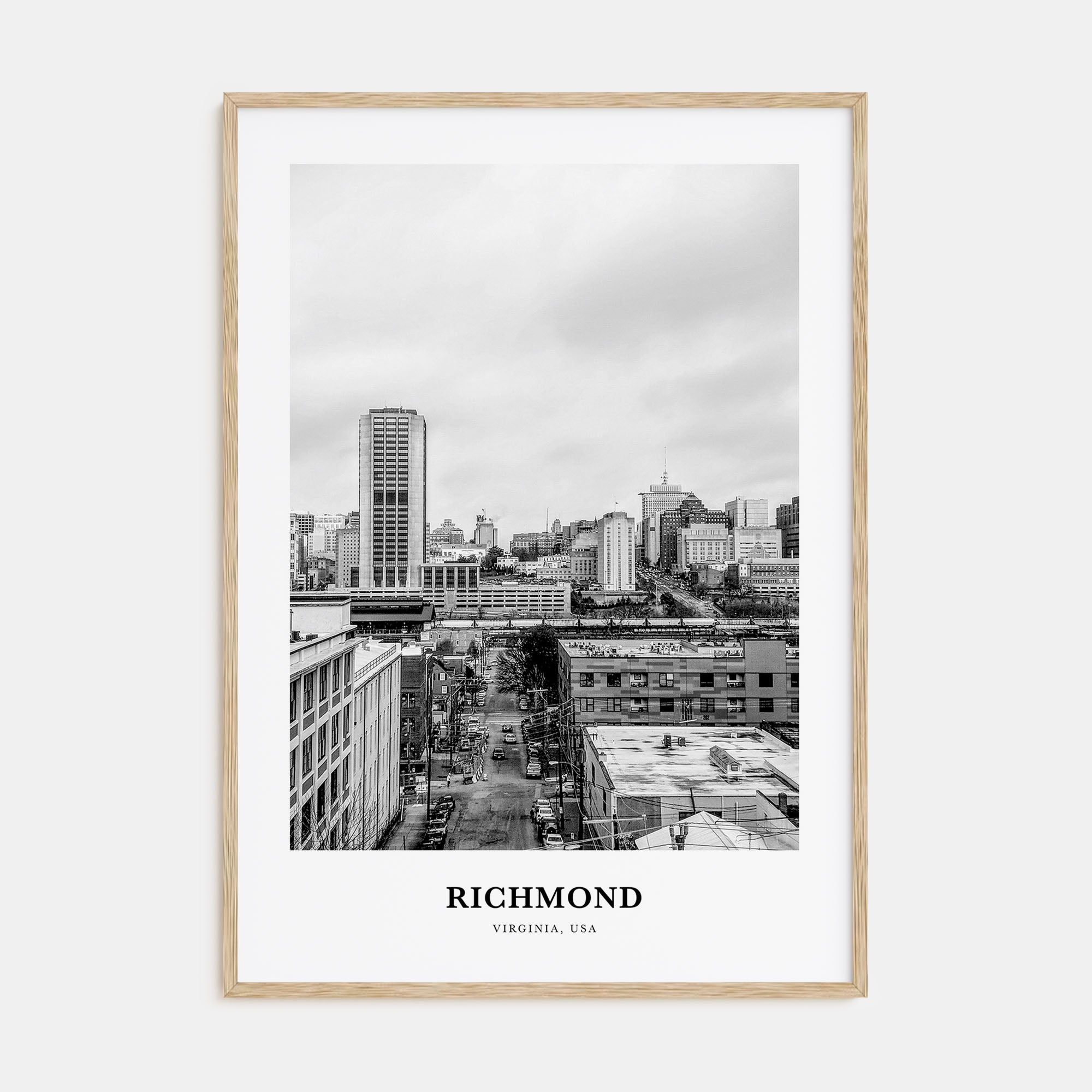 Richmond Portrait B&W No 1 Poster