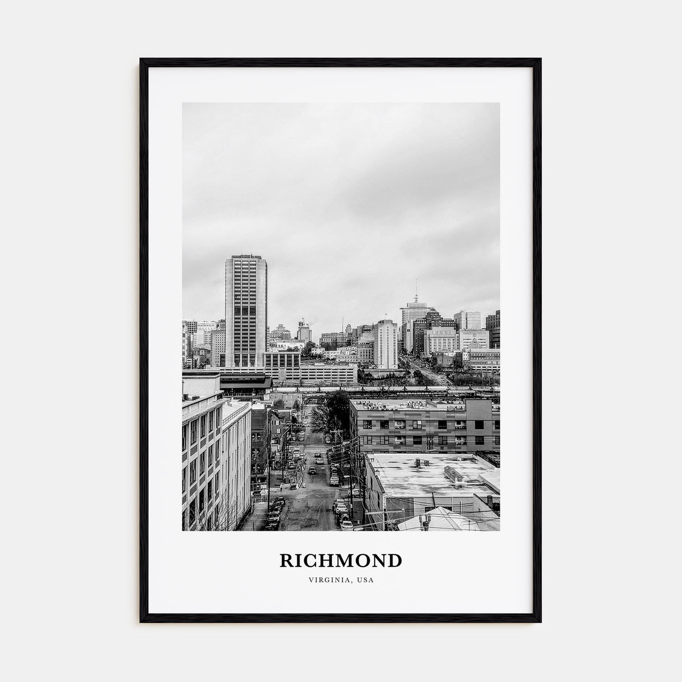 Richmond Portrait B&W No 1 Poster