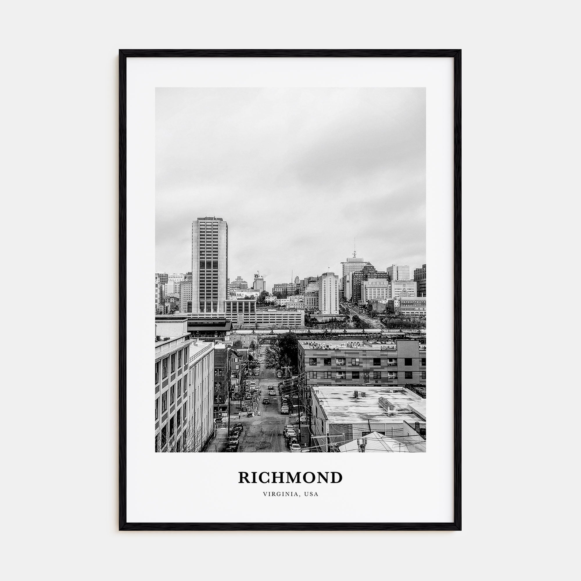 Richmond Portrait B&W No 1 Poster