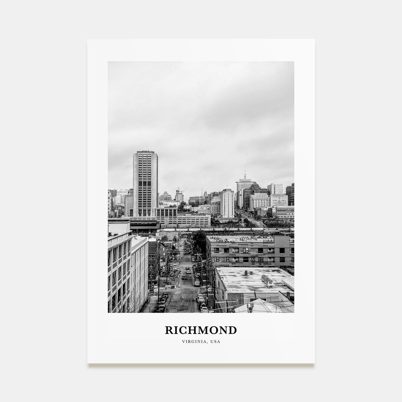 Richmond Portrait B&W No 1 Poster