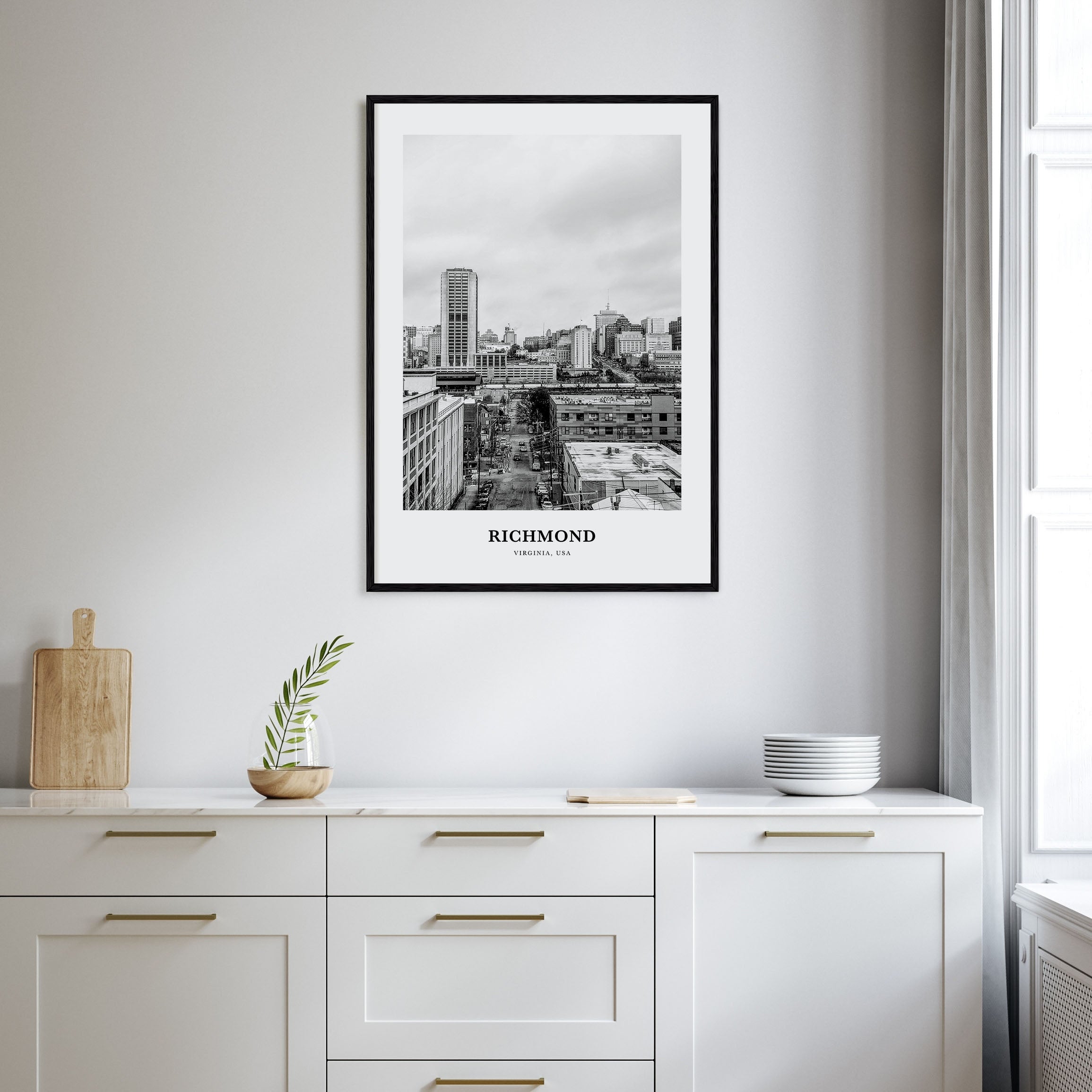 Richmond Portrait B&W No 1 Poster
