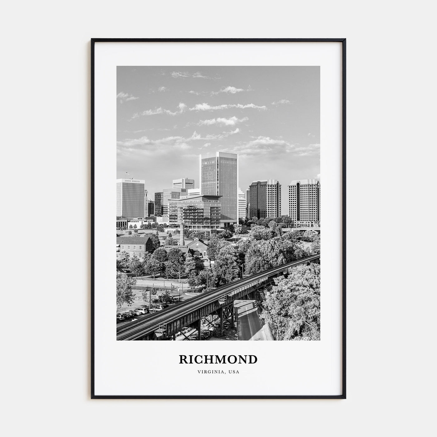Richmond Portrait B&W No 2 Poster