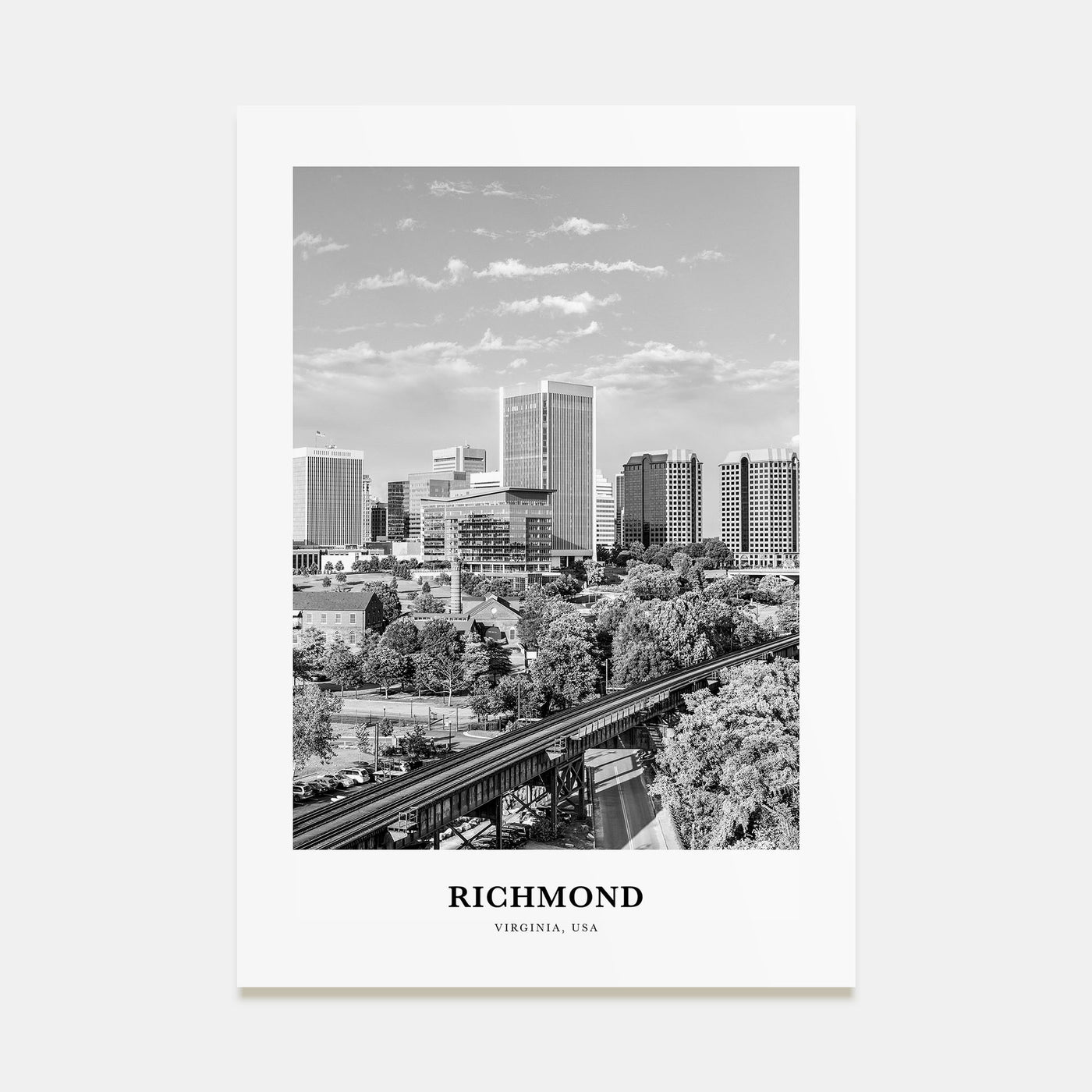 Richmond Portrait B&W No 2 Poster