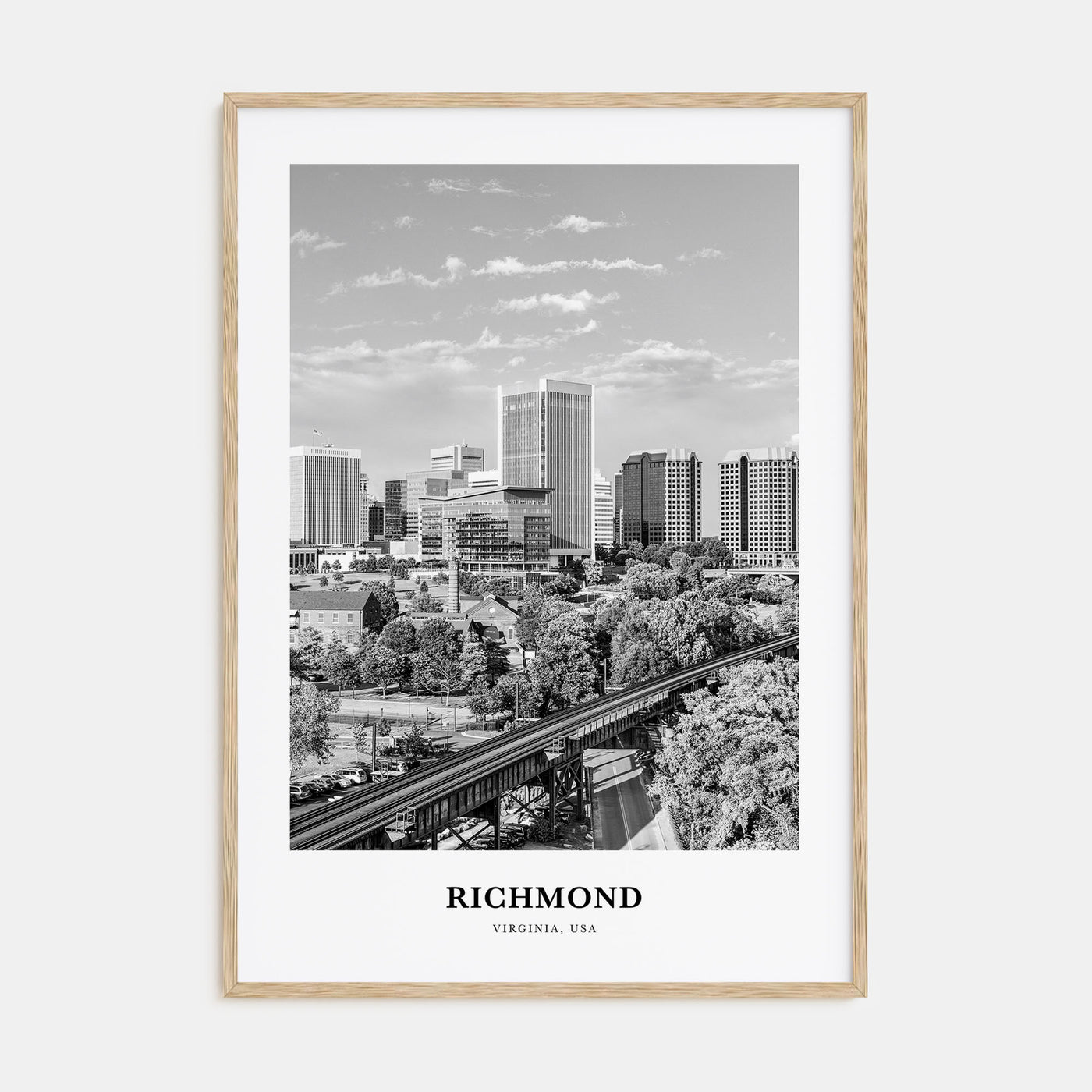 Richmond Portrait B&W No 2 Poster