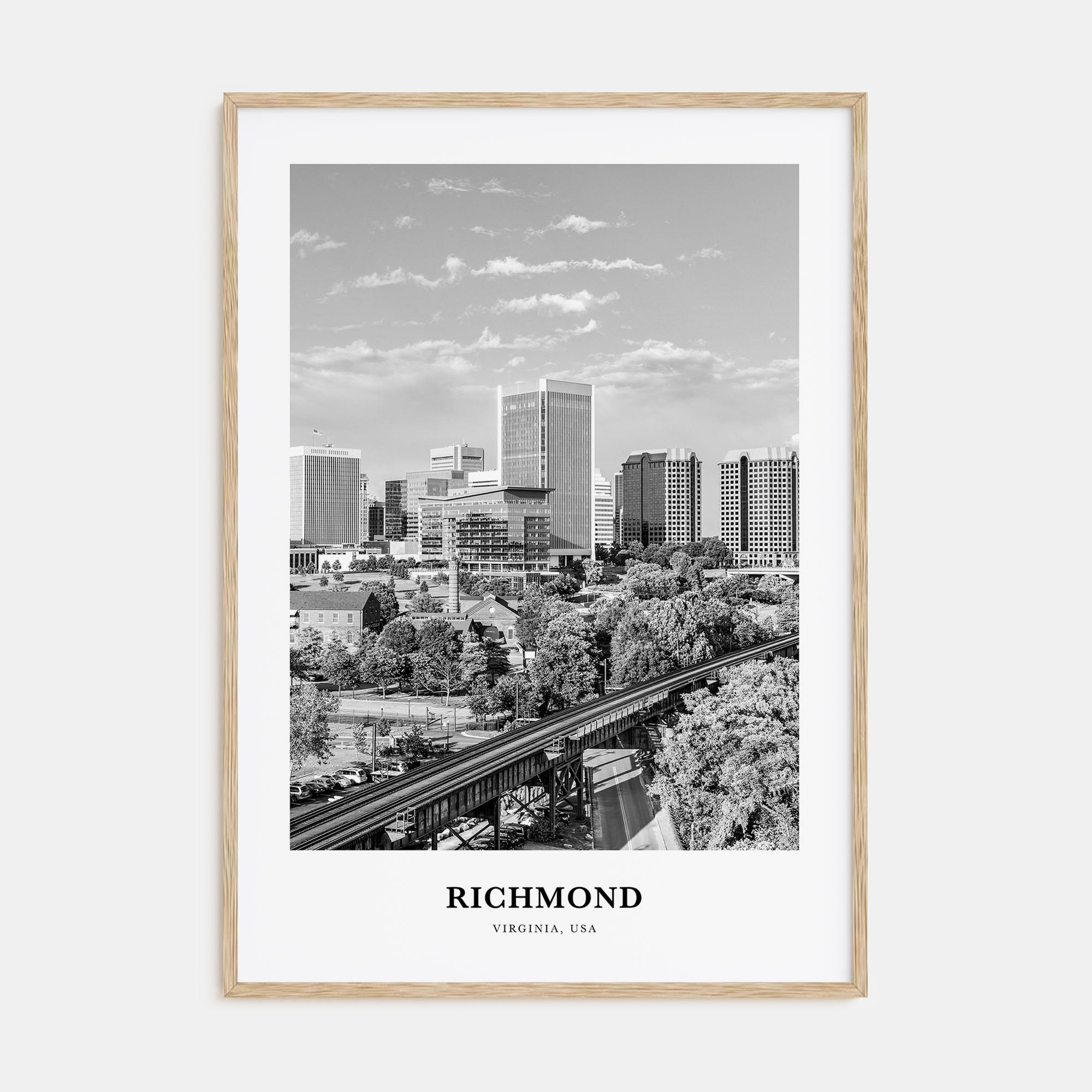 Richmond Portrait B&W No 2 Poster
