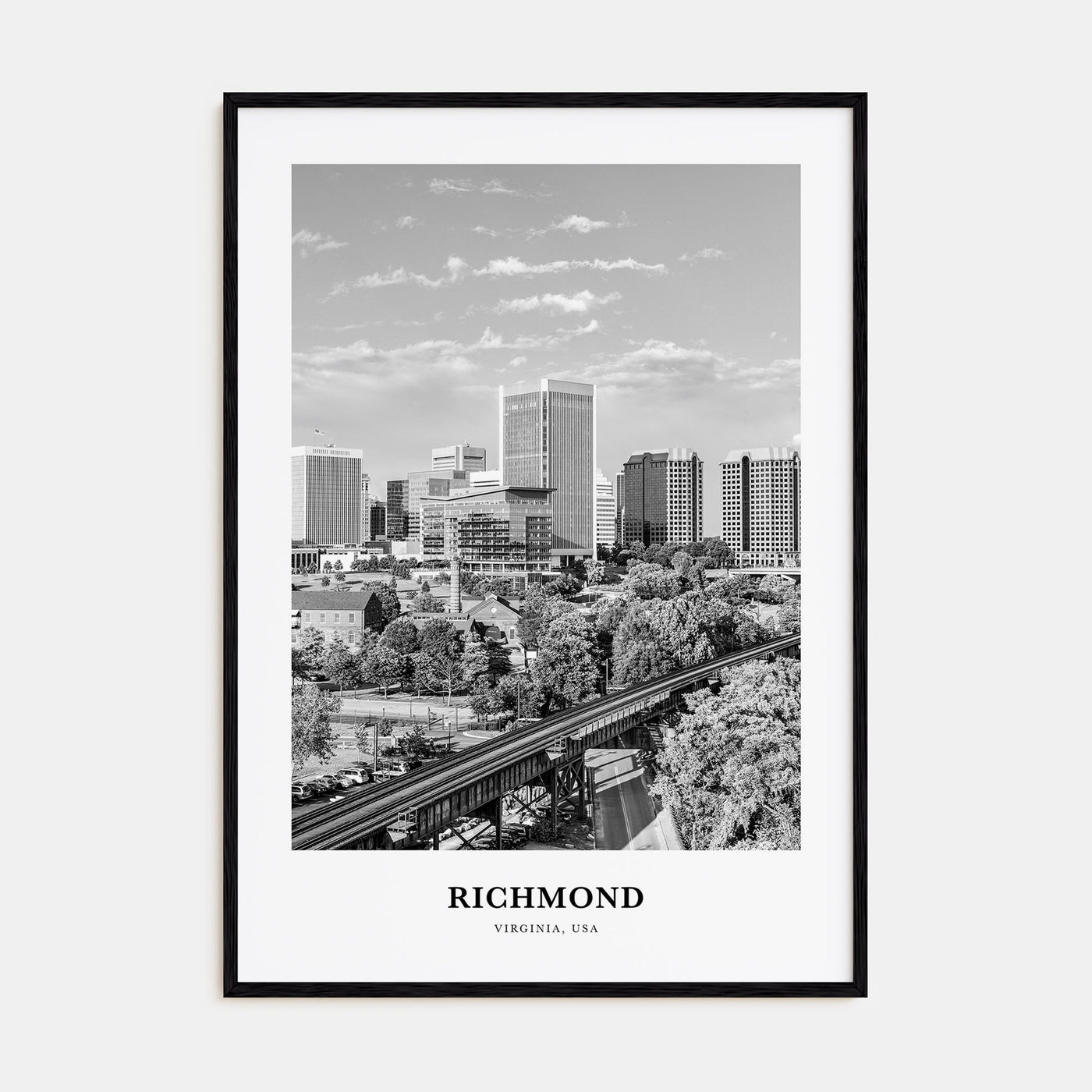 Richmond Portrait B&W No 2 Poster