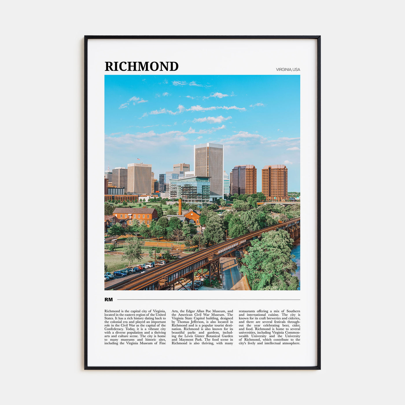Richmond Travel Color Poster