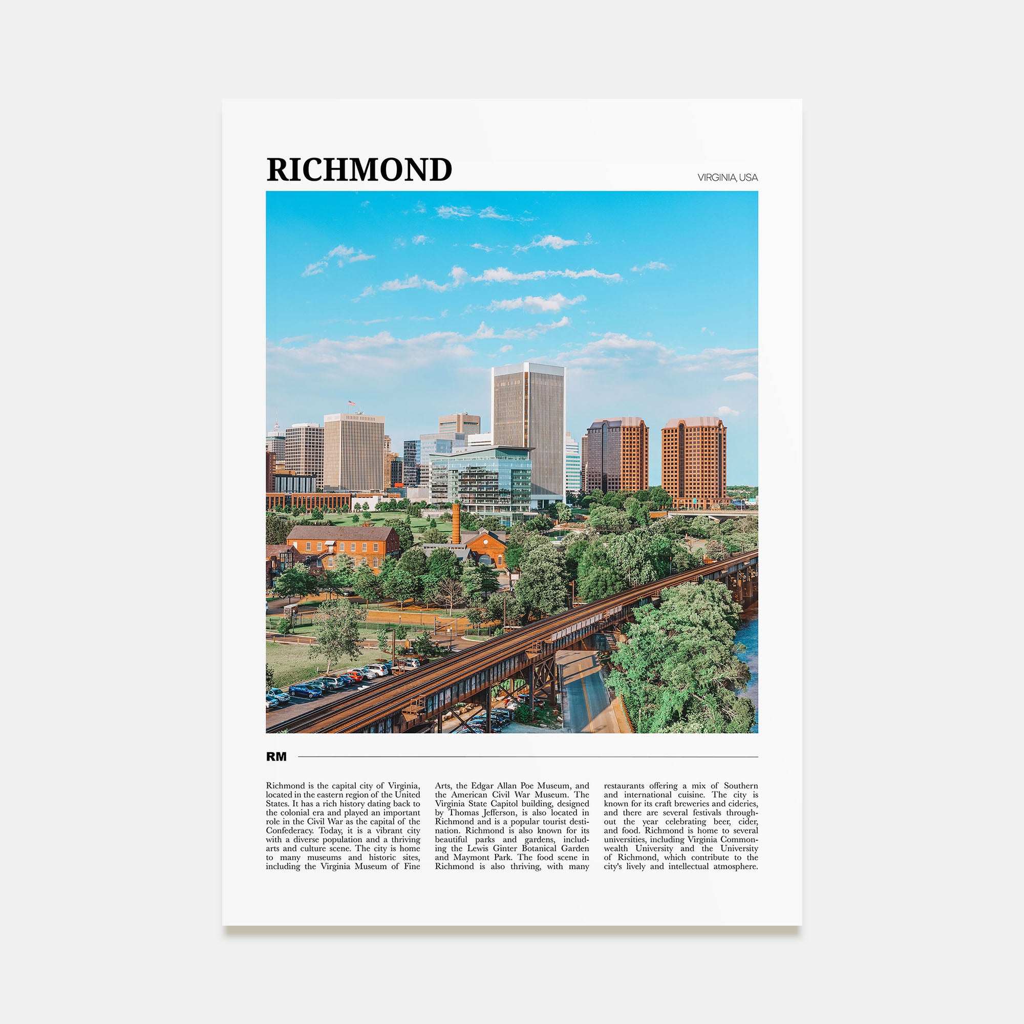 Richmond Travel Color Poster
