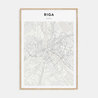 Riga Map Portrait Poster