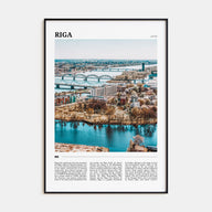 Riga Travel Color Poster
