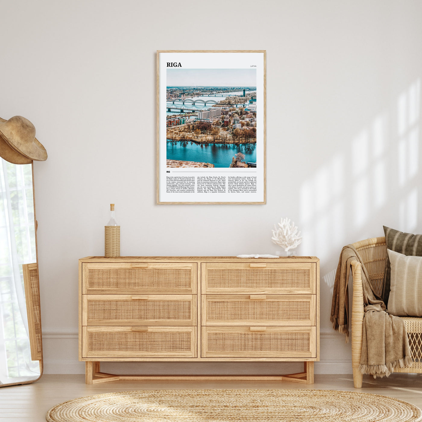 Riga Travel Color Poster