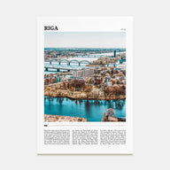 Riga Travel Color Poster