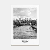 Rijeka Portrait B&W Poster