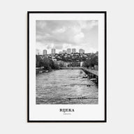 Rijeka Portrait B&W Poster