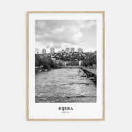 Rijeka Portrait B&W Poster