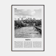 Rijeka Travel B&W Poster