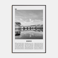 Rimini Travel B&W Poster