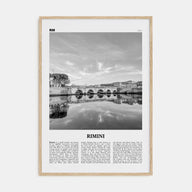 Rimini Travel B&W Poster