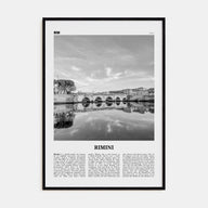 Rimini Travel B&W Poster