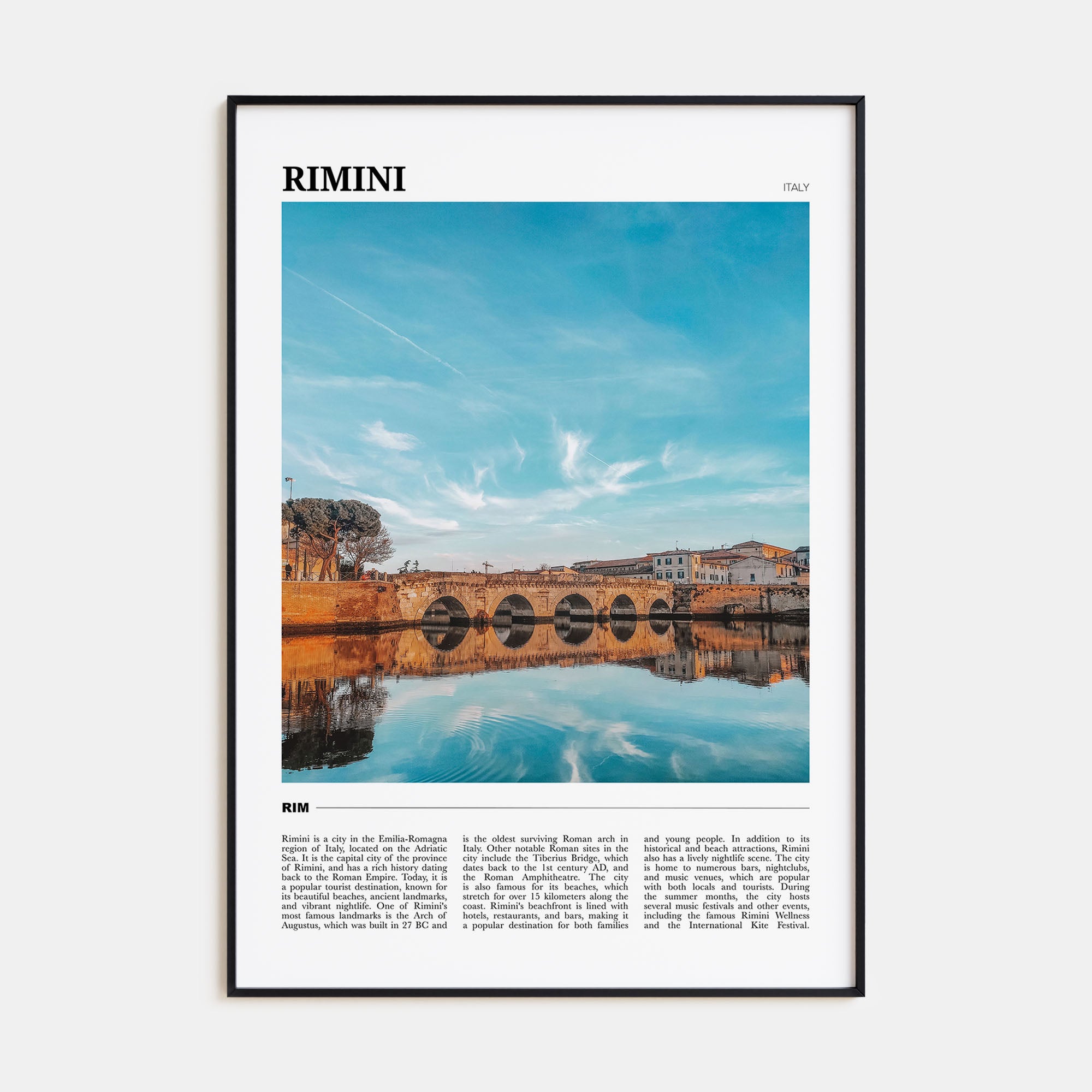 Rimini Travel Color Poster