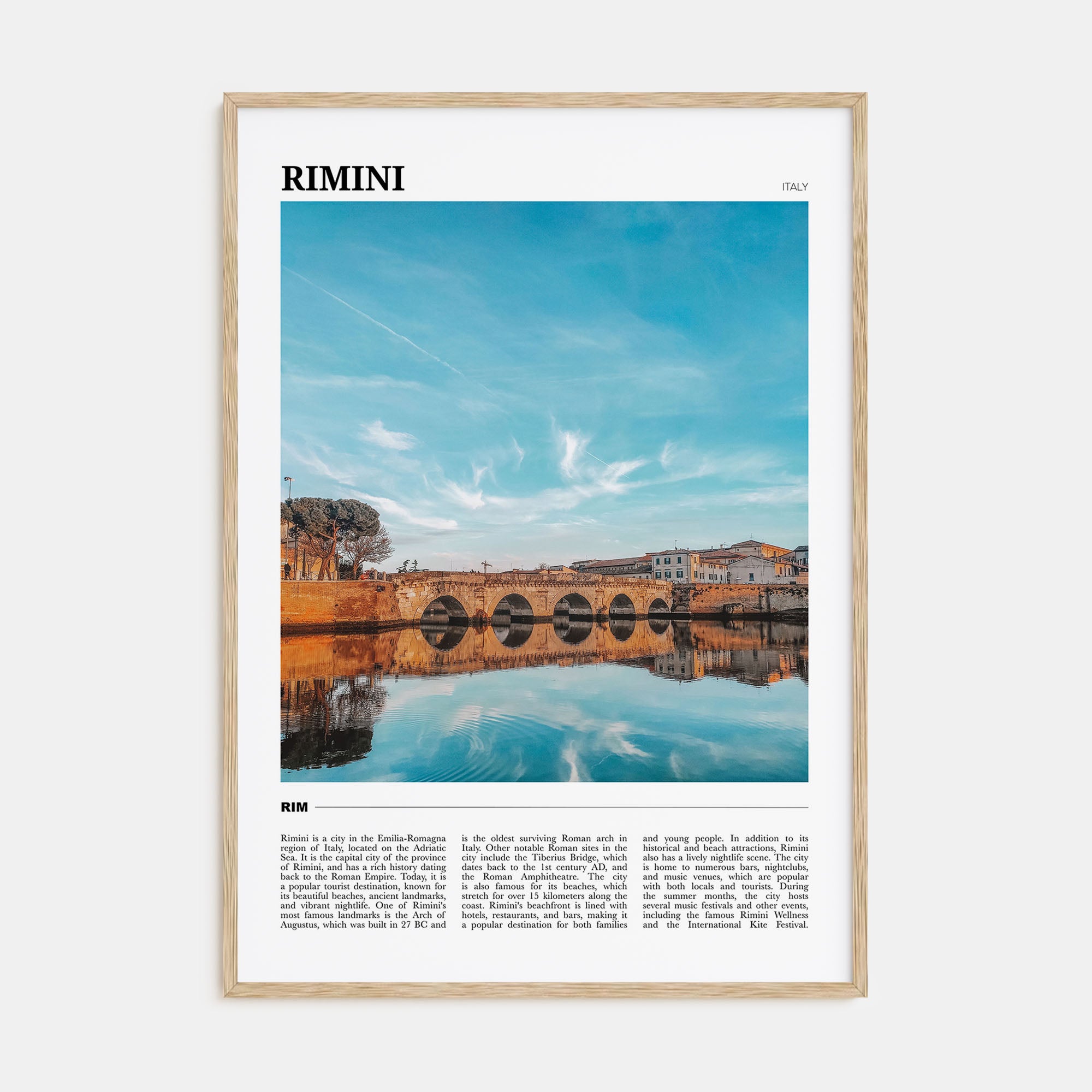 Rimini Travel Color Poster