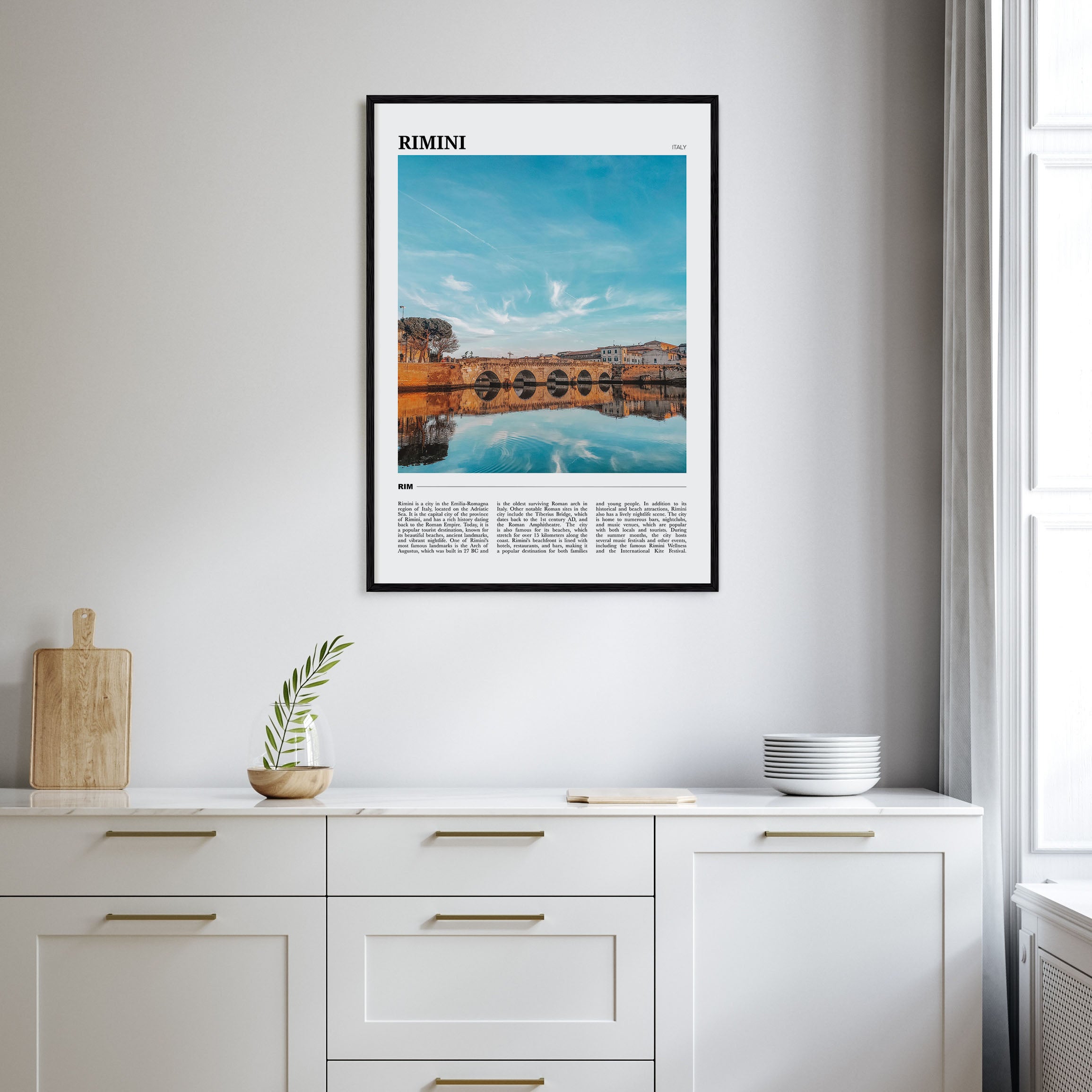 Rimini Travel Color Poster