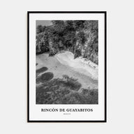 Rincón de Guayabitos Portrait B&W Poster