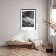 Rincón de Guayabitos Portrait B&W Poster