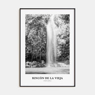 Rincón de la Vieja Portrait B&W Poster