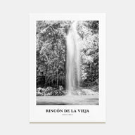 Rincón de la Vieja Portrait B&W Poster