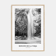 Rincón de la Vieja Portrait B&W Poster