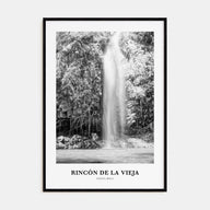 Rincón de la Vieja Portrait B&W Poster
