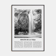 Rincón de la Vieja Travel B&W Poster