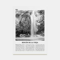 Rincón de la Vieja Travel B&W Poster